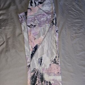 Zella Pink and Black Patterned Leggings